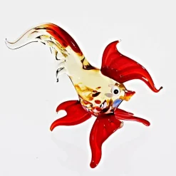 Kinder|Geburtstag^Art Glass Fisch Medium 6-15cm Glas Tiere Figuren Sammeln Vitrine Miniatur Aquarium