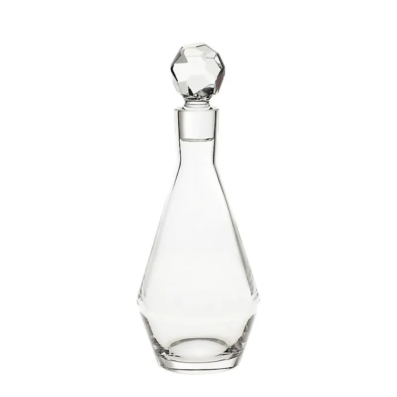 Karaffe & Dekanter^Fan Unikate Flasche mit Verschluss Basic Diamonds 1000ml, Transparent, aus Bleikristall