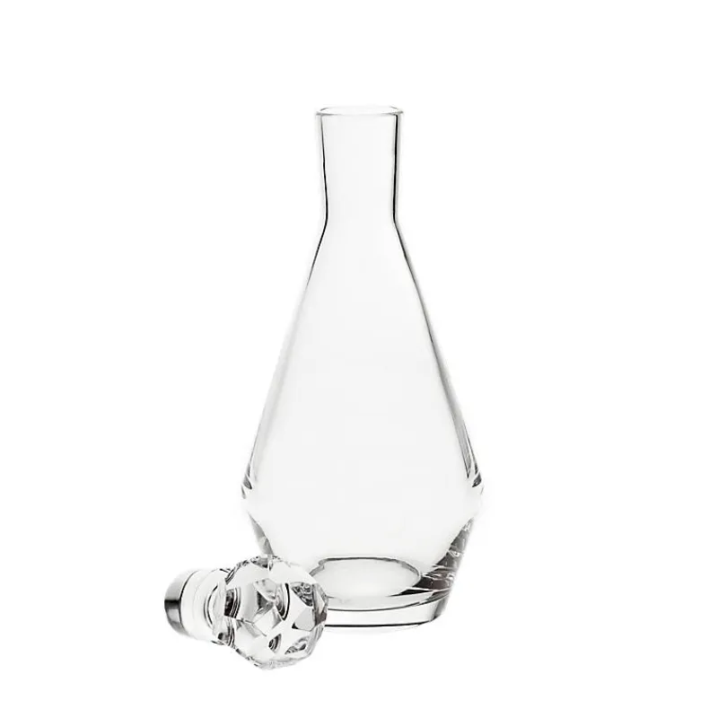 Karaffe & Dekanter^Fan Unikate Flasche mit Verschluss Basic Diamonds 1000ml, Transparent, aus Bleikristall