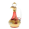 Karaffe & Dekanter^Art Glass Flasche mit Verschluss Red Queen 750 ml, Rot/Gold, aus Glas