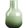 Vasen^Glaswaren sonstige Flaschenvase Glasvase Perlmuttglanz Pastell Grün 26,5cm