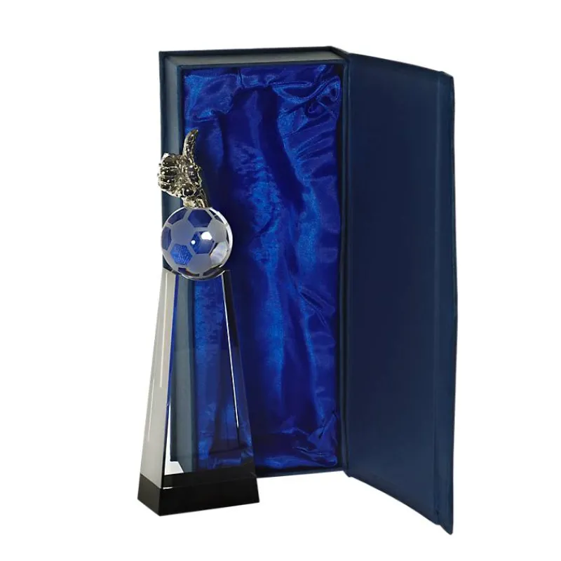 Pokal & Glasblock^Fan Unikate Fußballtrophäe Daumen hoch Pokal 20 cm