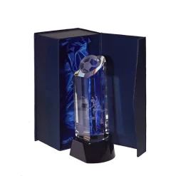 Pokal & Glasblock^Fan Unikate Fußballtrophäe Goalgetter Pokal 18cm