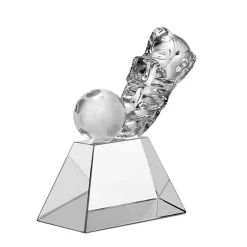 Pokal & Glasblock^Fan Unikate Fußballtrophäe Kick-Off Pokal 10cm