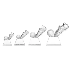 Pokal & Glasblock^Fan Unikate Fußballtrophäe Kick-Off Pokal 10cm