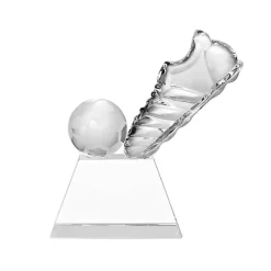 Pokal & Glasblock^Fan Unikate Fußballtrophäe Kick-Off Pokal 17cm