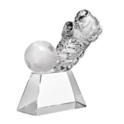 Pokal & Glasblock^Fan Unikate Fußballtrophäe Kick-Off Pokal 17cm