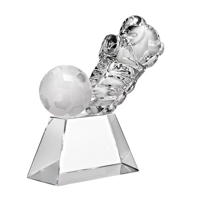 Pokal & Glasblock^Fan Unikate Fußballtrophäe Kick-Off Pokal 17cm