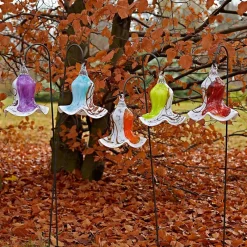 Blüten^Art Glass Gartenblume Punto hängend Gartenflair 26cm mit Stab