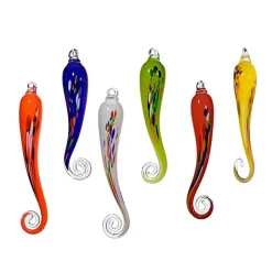 Kugeln & Zapfen^Art Glass Gartenzapfen hängend groß Gartenflair 43 cm mit Stab