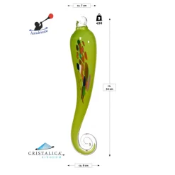 Kugeln & Zapfen^Art Glass Gartenzapfen hängend klein Gartenflair 30 cm mit Stab