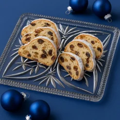 Kuchen & Torten^Cristalica Gebäckplatte aus Bleikristall 20x20cm