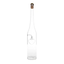 Valentienstag|Hochzeit^Fan Unikate Geschenkflasche Glasherz Präsent 400ml