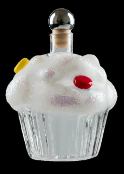 Sport & Hobby|Flaschen^Glasware Geschenkflasche Muffin 200 ml Weiß