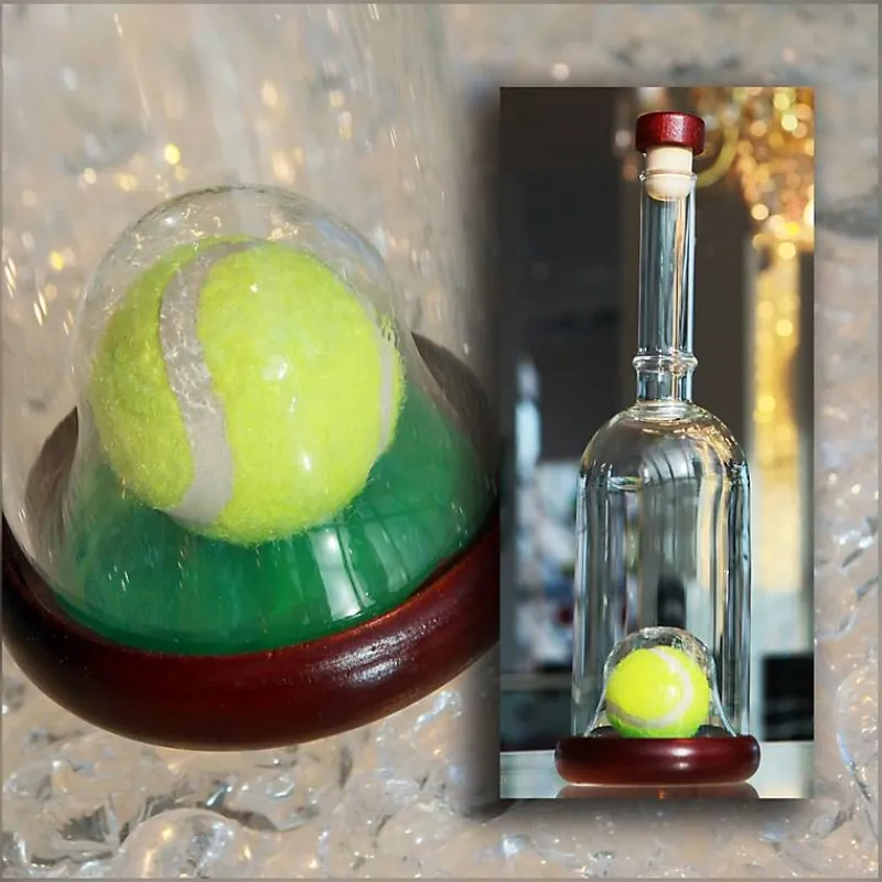Sport & Hobby|Flaschen^Fan Unikate Geschenkflasche Tennisball Präsent 350 ml