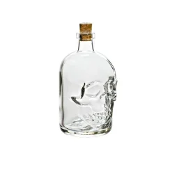 Männer|Halloween^Fan Unikate Geschenkflasche Totenkopf Präsent 500ml leer