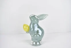 Tiere & Figuren|Ostern^Cristalica Glas Hase Deko Osterhase Höhe ca. 17cm Handarbeit