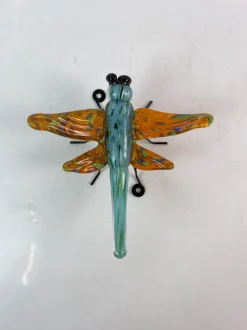 Tiere & Figuren|Insekten^Cristalica Glas Libelle Länge ca. 19cm Handarbeit