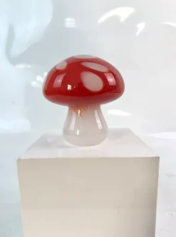 Valentienstag|Obst & Gemüse^Cristalica Glas Pilz Rot/Weiß Gartendeko Handarbeit