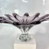 Schalen|Ostern^Cristalica Glas Schale Lila/Tranparent Handarbeit