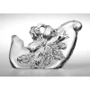 Weihnachten|Weihnachten^Cristalica Kingdom Glasanhänger Baumschmuck Schlitten klar Bleikristall 7 cm