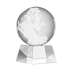 Pokal & Glasblock|Männer^Fan Unikate Glasblock Globus Tarra Pokal 14cm