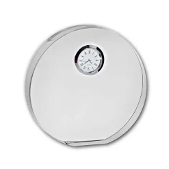 Uhren^Cristalica Kingdom Glasblockuhr rund 14,5cm