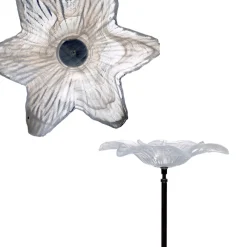 Blüten^Cristalica Glasblüte Italy 18cm mit Stab