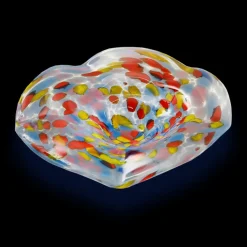 Blüten^Art Glass Glasblume Ø ca. 26 cm in Farben inkl. Stab