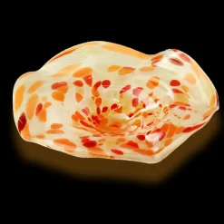 Blüten^Art Glass Glasblume Ø ca. 26 cm in Farben inkl. Stab