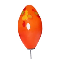 Kugeln & Zapfen^Art Glass Glas-Ei 15cm Gartenflair inkl. Stab