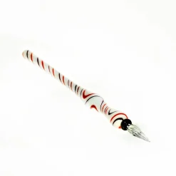 Männer|Arbeitszimmer^Art Glass Glasfederschreiber bunt Feder (17 cm)