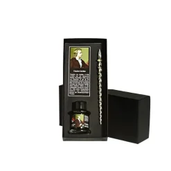 Männer|Arbeitszimmer^Art Glass Glasfeder-Set Friedrich Schiller "Feder"