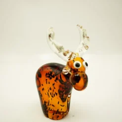 Tiere & Figuren^Cristalica Glasfigur Elch Höhe ca. 20cm Handarbeit