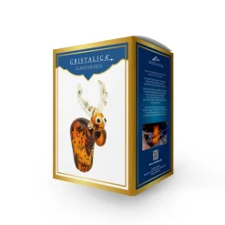 Tiere & Figuren^Cristalica Glasfigur Elch Höhe ca. 20cm Handarbeit