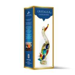 Tiere & Figuren|Ostern^Cristalica Glasfigur Ente Höhe ca. 37cm Bunt Handarbeit