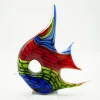 Tiere & Figuren|Meerestiere^Cristalica Glasfigur Fisch Murano-Stil Höhe ca. 29,5cm Bunt Handarbeit