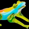 Kinder|Tiere & Figuren^Cristalica Glasfigur Frosch Bunt/Transparent Breite ca. 6,4cm Handarbeit