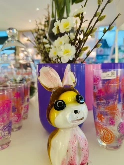 Tiere & Figuren|Ostern^Cristalica Glasfigur Hase Höhe ca. 19cm Handarbeit