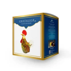 Frauen|Tiere & Figuren^Cristalica Glasfigur Henne Höhe ca. 16cm Bunt Handarbeit