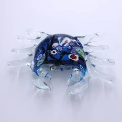 Sternzeichen|Geburtstag^Art Glass Glasfigur Krebs Meerestier Murano-Design 17cm handgefertigtes Glastier Unikat