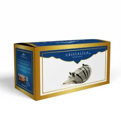 Tiere & Figuren|Ostern^Cristalica Glasfigur Maus Höhe ca. 7,5cm/ Länge ca. 14,5cm Schwarz/Grau/Weiß Handarbeit