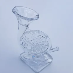 Sport & Hobby|Tiere & Figuren^Cristalica Glasfigur Musikinstrument Kristallglas klar Geschenk Musiker Hobby Sammeln 13cm