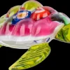 Kinder|Tiere & Figuren^Cristalica Glasfigur Schildkröte Bunt/Transparent Breite ca. 6,4cm Handarbeit