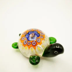 Valentienstag|Tiere & Figuren^Cristalica Glasfigur Schildkröte Höhe ca. 5,5cm/ Länge ca. 11cm Bunt Handarbeit