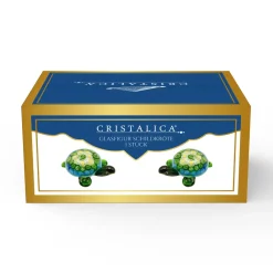 Valentienstag|Tiere & Figuren^Cristalica Glasfigur Schildkröte Höhe ca. 5,5cm/ Länge ca. 11cm Bunt Handarbeit