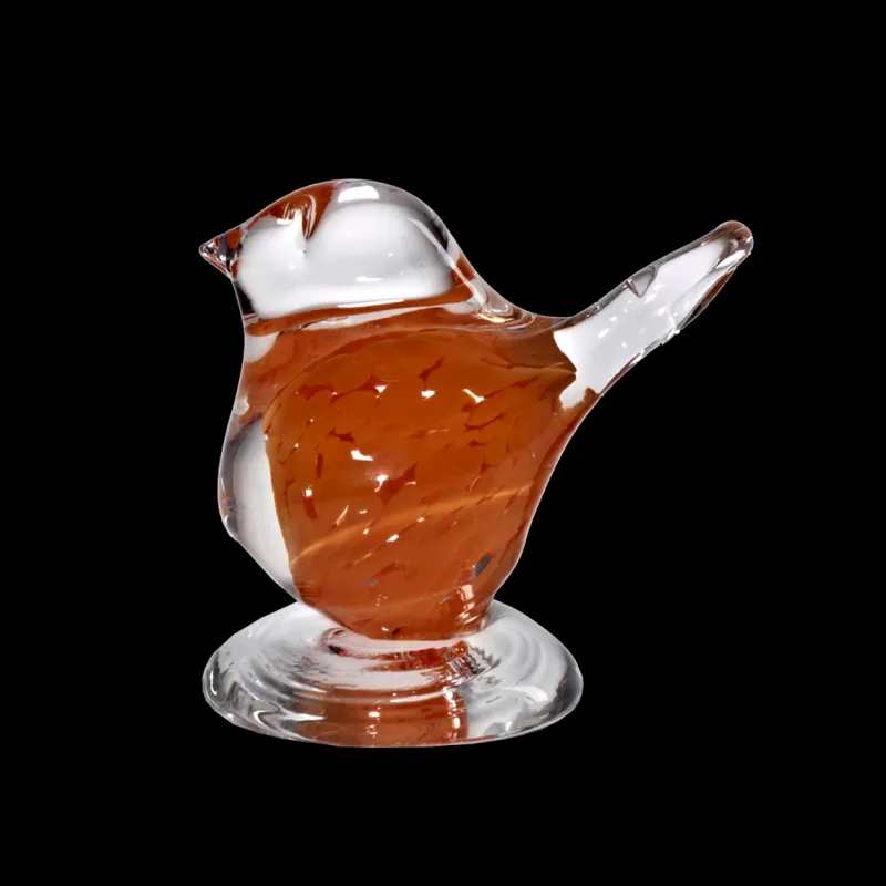 Tiere & Figuren^Cristalica Handcraft Glasfigur Spatz (8cm)