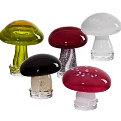 Blumen^Cristalica Handcraft Glasfigur Steinpilz