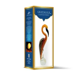 Tiere & Figuren|Ostern^Cristalica Glasfigur Storch Höhe ca. 30cm Bunt Handarbeit