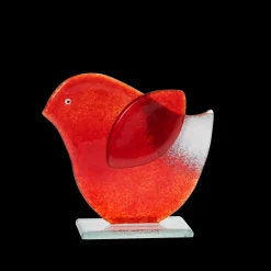 Tiere & Figuren^Art Glass Glasfigur Vogel Fusing 11cm